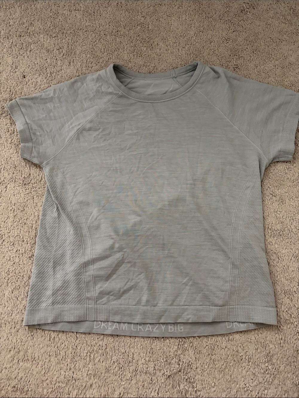 Athleta Sage Green Short Sleeve Active Tee